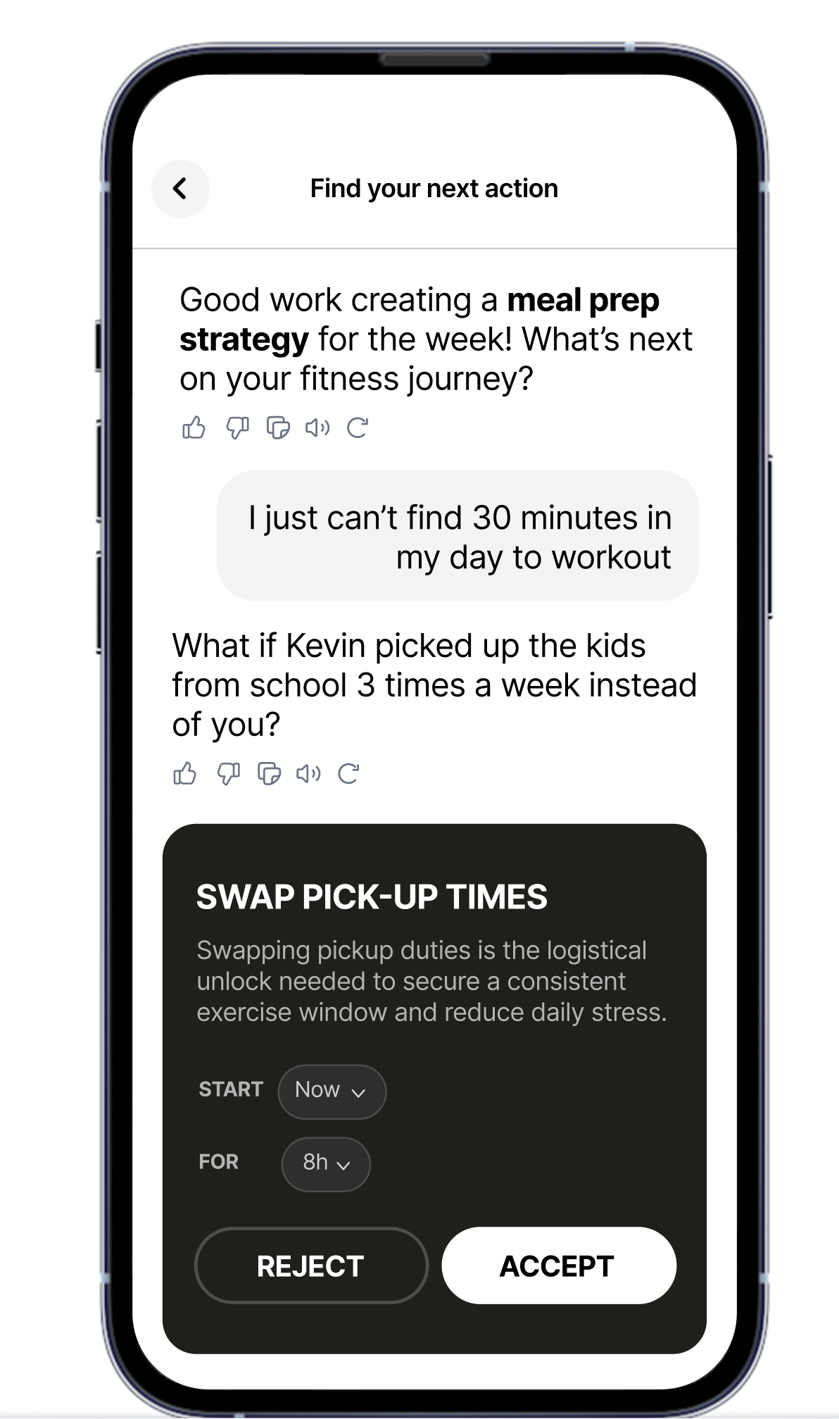 Clarido conversation finding your next action through chat